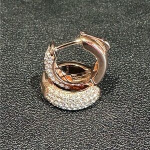 Rose Gold Tone Small Hoop Earrings